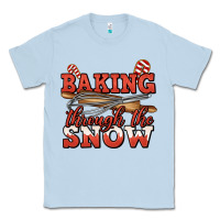 Dusty Blue baking through the snow christmas Classic Tee - Jasminsmagicworld