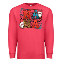 Cardinal Baseball nana leopard frame Premium Sweatshirt - LillyAllenDesigns