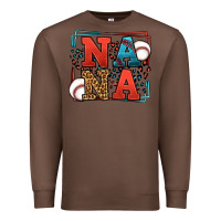 Chestnut Baseball nana leopard frame Premium Sweatshirt - LillyAllenDesigns