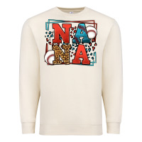 Sandshell Baseball nana leopard frame Premium Sweatshirt - LillyAllenDesigns