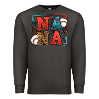 Smoke Baseball nana leopard frame Premium Sweatshirt - LillyAllenDesigns