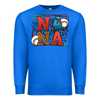 True Royal Baseball nana leopard frame Premium Sweatshirt - LillyAllenDesigns