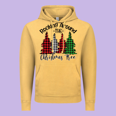 Rockin' Around The Christmas Tree Vintage Hoodie Designed By Bettercallsaul