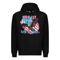 Black Stay fly for the 4th of July Premium Hoodie - FaDigitalArtStudio
