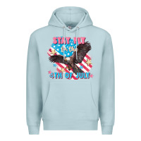 Blue Mist Stay fly for the 4th of July Premium Hoodie - FaDigitalArtStudio