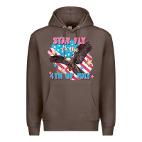 Coffee Stay fly for the 4th of July Premium Hoodie - FaDigitalArtStudio