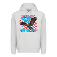 Dove Grey Stay fly for the 4th of July Premium Hoodie - FaDigitalArtStudio
