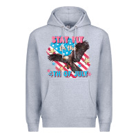 Heather Grey Stay fly for the 4th of July Premium Hoodie - FaDigitalArtStudio
