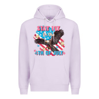 Lilac Stay fly for the 4th of July Premium Hoodie - FaDigitalArtStudio
