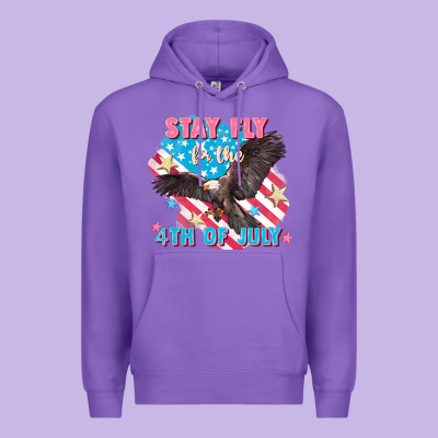 Stay Fly For The 4th Of July Premium Hoodie Designed By Fadigitalartstudio
