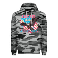 Slate Camo Stay fly for the 4th of July Premium Hoodie - FaDigitalArtStudio
