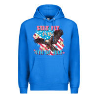 True Royal Stay fly for the 4th of July Premium Hoodie - FaDigitalArtStudio