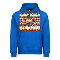 Cobalt Stacked Christmas Farm Urban Hoodie - Artiststas