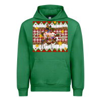 Emerald Stacked Christmas Farm Urban Hoodie - Artiststas