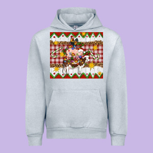 Stacked Christmas Farm Urban Hoodie Designed By Artiststas