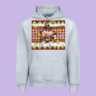 Stacked Christmas Farm Urban Hoodie Designed By Artiststas