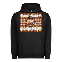 Pigment Black Stacked Christmas Farm Urban Hoodie - Artiststas