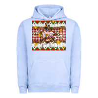 Pigment Grape Ice Stacked Christmas Farm Urban Hoodie - Artiststas