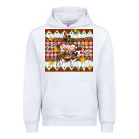 White Stacked Christmas Farm Urban Hoodie - Artiststas
