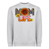 Heather Grey Mom life Mother's Day Heavyweight Sweatshirt - CowGirlArtShop