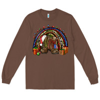 Chestnut Army Christmas rainbow Long Sleeve Tee - NancyCooperArtShop