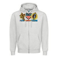 Dove Grey Fatih love freedom Zipper Hoodie - FaDigitalArtStudio