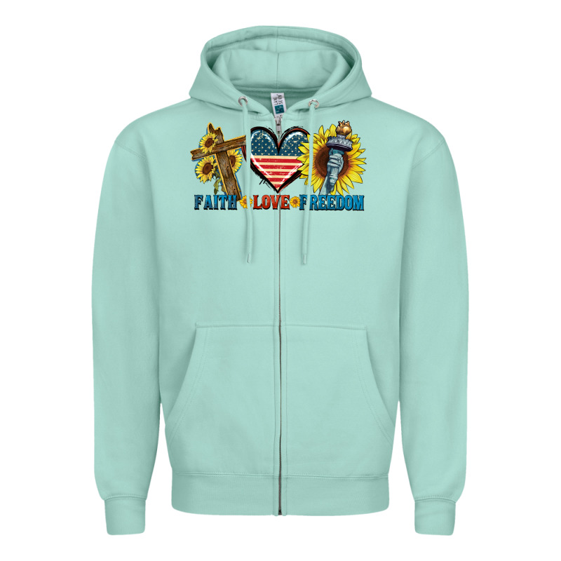 Fatih Love Freedom Zipper Hoodie by FaDigitalArtStudio | Teevron