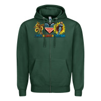 Sports Green Fatih love freedom Zipper Hoodie - FaDigitalArtStudio