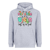 Heather Grey easter he is not here for he has risen just as he Heavyweight Hoodie - LillyAllenDesigns