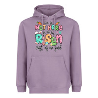 Lavender easter he is not here for he has risen just as he Heavyweight Hoodie - LillyAllenDesigns