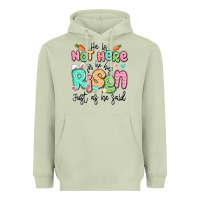 Matcha easter he is not here for he has risen just as he Heavyweight Hoodie - LillyAllenDesigns