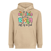 Mushroom easter he is not here for he has risen just as he Heavyweight Hoodie - LillyAllenDesigns