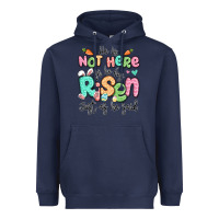 Navy easter he is not here for he has risen just as he Heavyweight Hoodie - LillyAllenDesigns