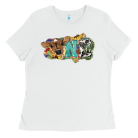 White one baby cow Ladies Tee - NancyCooperArtShop