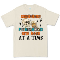 Bone surviving fatherhood one beer at a time Premium Tee - MaliasSmallBusiness