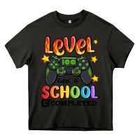 Asphalt level 100 days of school completed Heavy Core Tee - MaliasSmallBusiness