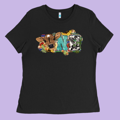 One Baby Cow Ladies Tee Designed By Nancycooperartshop