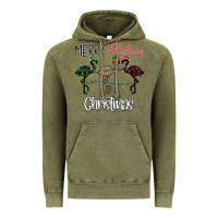 Vintage Olive Merry Flocking Christmas Vintage Hoodie - Bettercallsaul