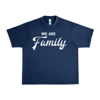 Navy We Are Family (Family / Father / Mother / Children) Urban Heavy Tee - Bettercallsaul