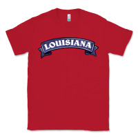 Red louisiana Classic Tee - BarkalooDesign