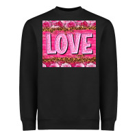 Black Love Valentine's day tumbler Heavyweight Sweatshirt - HowdyJamesFarm