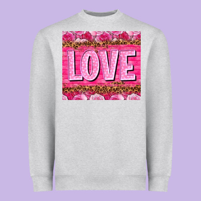 Love Valentine's Day Tumbler Heavyweight Sweatshirt Designed By Howdyjamesfarm