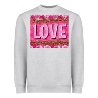 Heather Grey Love Valentine's day tumbler Heavyweight Sweatshirt - HowdyJamesFarm