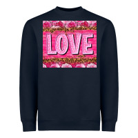 Navy Love Valentine's day tumbler Heavyweight Sweatshirt - HowdyJamesFarm