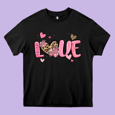 Love Valentines Day Heavy Core Tee Designed By Maliassmallbusiness