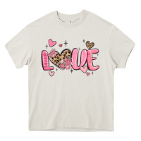 Cream love valentines day Heavy Core Tee - MaliasSmallBusiness