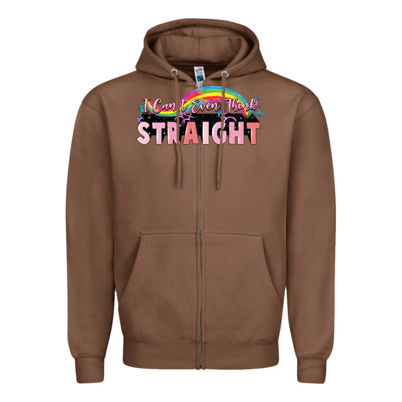 I Can't Even Think Straight Zipper Hoodie by FaDigitalArtStudio | Teevron