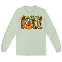 Matcha Welcome Fall Long Sleeve Tee - NancyCooperArtShop