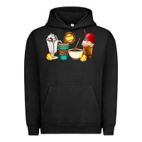 Pigment Black Softball coffee cups Urban Hoodie - Artiststas