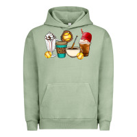 Pigment Oil Green Softball coffee cups Urban Hoodie - Artiststas